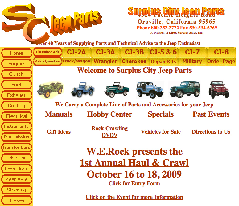 Surplus city jeep parts oroville