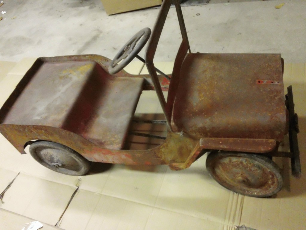 vintage pedal car jeep