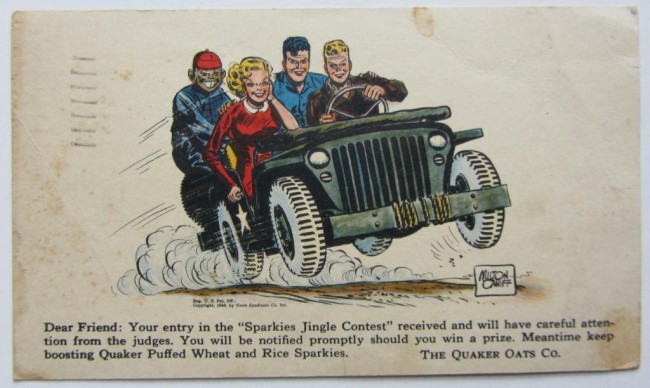1946-terry-pirates-quaker-oats-contest-card