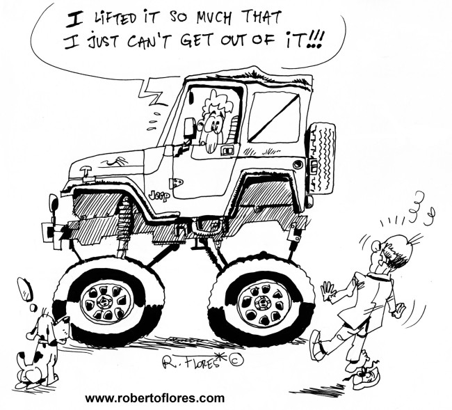 Cartoon jeep drawings