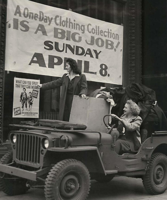1945-04-13-clothing-drive1