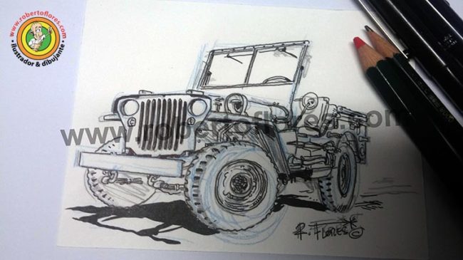 boceto_doodle_dibujo_jeep_willys_mb_503_1