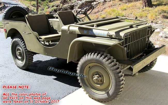 1941 Ford GP prototype, WW2 jeep for sale, jeep USA hood number W2018213, 1941 jeep with South Dakota title