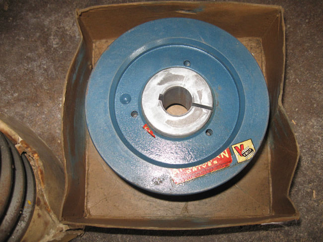 CJ 5 Trencher and Parts Drum Pulley Weight and shaft 021