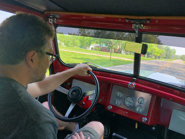 Thanks to Rick and Paulette for letting us take their Jeepster for a spin!