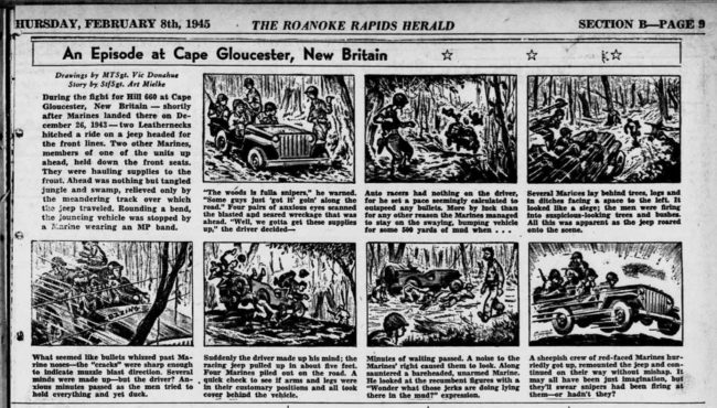 1945-02-08-roanoke-rapids-herald-incident-cape-gloucester-cartoon
