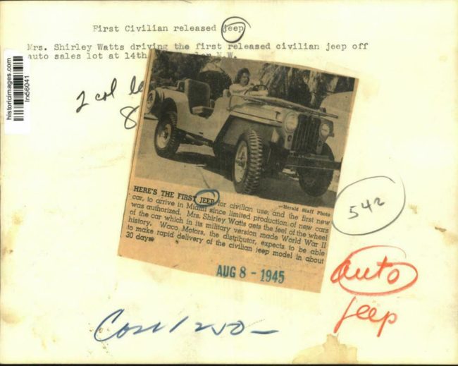 1945-08-08-shirley-watts-first-jeep2