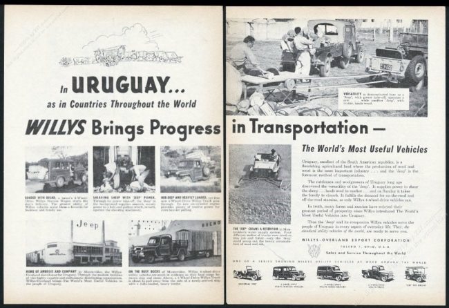 1954-2-page-print-ad-uruguay-progress