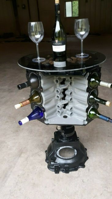 engine-wine-holder