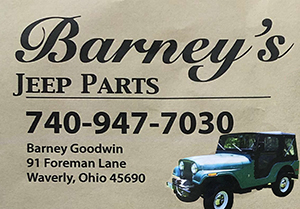 Barney's Jeep Parts
