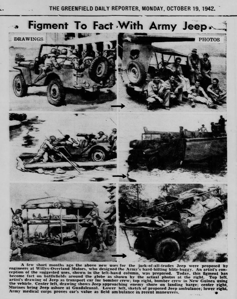 1942-10-19-daily-reporter-greenfield-in-jeep-drawings-vs-reality-lores